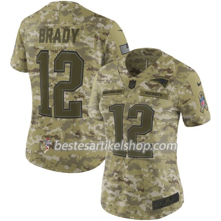 Damen New England Patriots Trikot Tom Brady 12 Nike Salute to Service